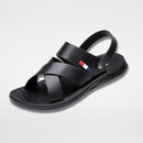 Sandália Masculina de Couro Antiderrapante