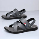 Sandália Masculina de Couro Antiderrapante