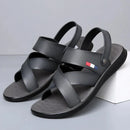 Sandália Masculina de Couro Antiderrapante